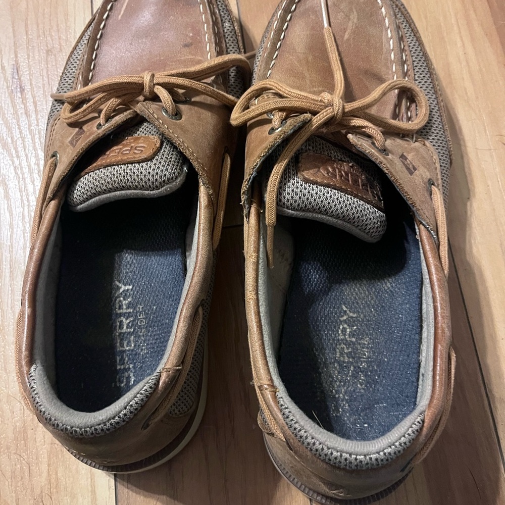 Sperry Tan/Brown Leather Men's Boat Shoes